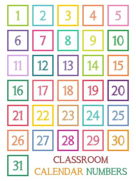 Whether you need numbers for a specific month, such as march or you are doing a theme such as pets, i have the perfect calendar set for you. preschool calendar homeschool preschool activities classroom calendar