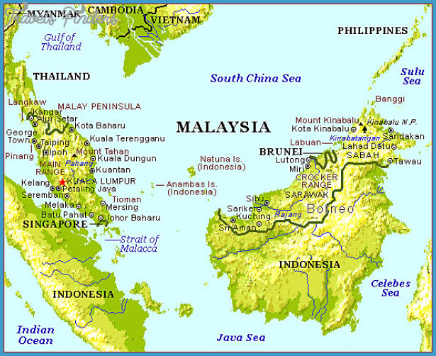 Malaysia Map - TravelsFinders.Com