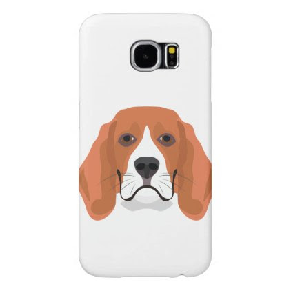 Illustration dogs face Beagle Samsung Galaxy S6 Case