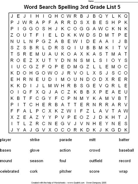  spelling words 3rd grade list