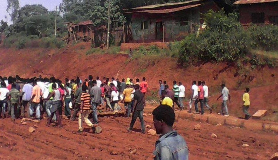 Oromo protests by students in Ayra/Guliso (Western Oromia)
