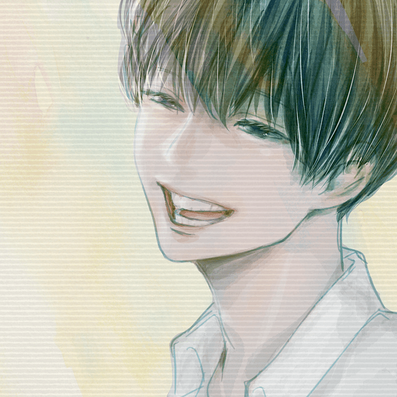 男性イラスト40 笑顔 ミカスケのお絵描き