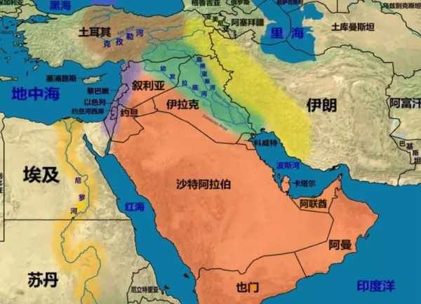 中东巴勒斯坦地图展示_地图分享