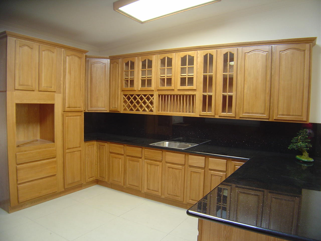 Natural Oak Kitchen Cabinets – Solid All Wood Kitchen 