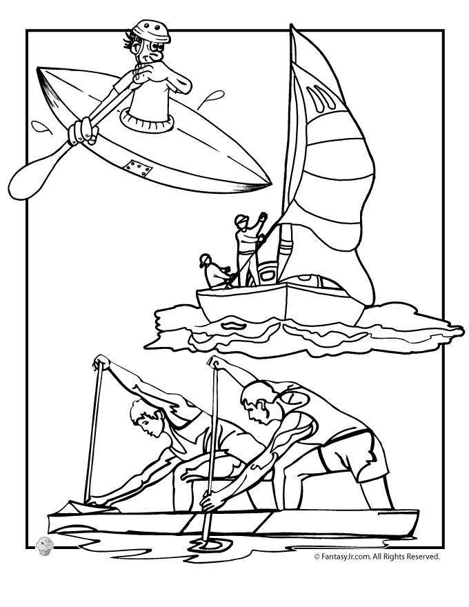 Download Summer Sports Coloring Pages - Coloring Home