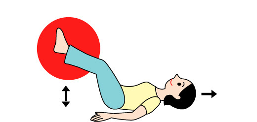 バランスボールで腹筋の運動 バランスボール エクササイズボール 販売 ボールトレーニング Com