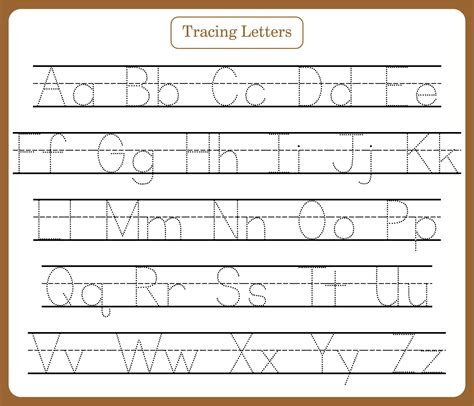 Let's kids start their journey in writing by making them trace alphabets. 7 best images of free printable tracing letters preschool worksheets