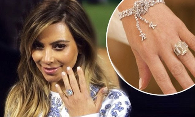 Kim kardashian wedding ring price