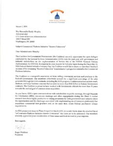 Cover Letter and e-Commerce Known Unknowns | The Coalition ...