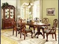 dining room table and chairs elegant pecan