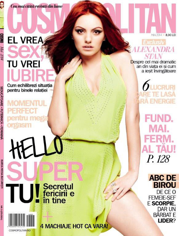 Cosmopolitan Romania ~~ Coperta: Alexandra Stan ~~ Mai 2014