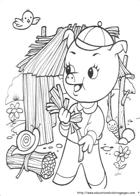 pigs coloring educational fun kids coloring pages