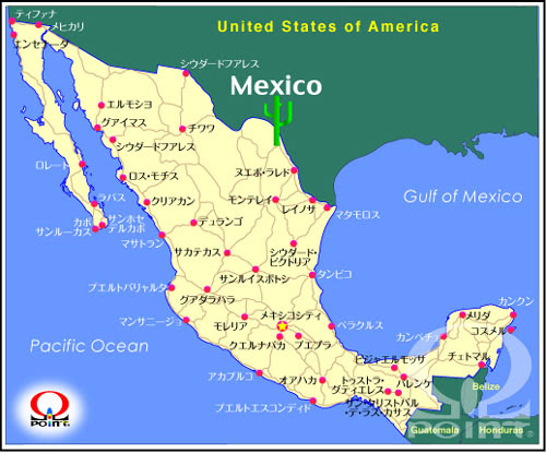 メキシコ地図 Mexico Map