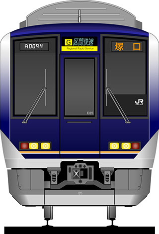 電車正面イラスト