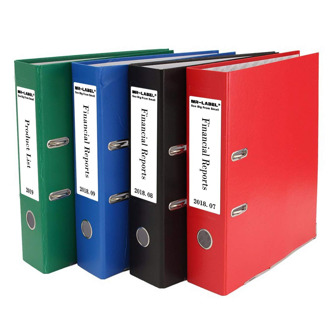 Mr-Label 200 x 60 mm Matte White Lever Arch File Labels ...