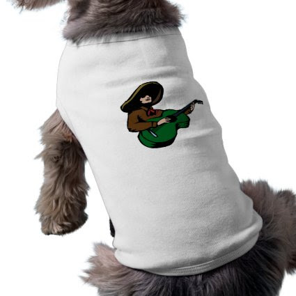 mexican guitar player brown green.png dog clothing