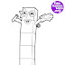 Numberblocks 5 Coloring Pages