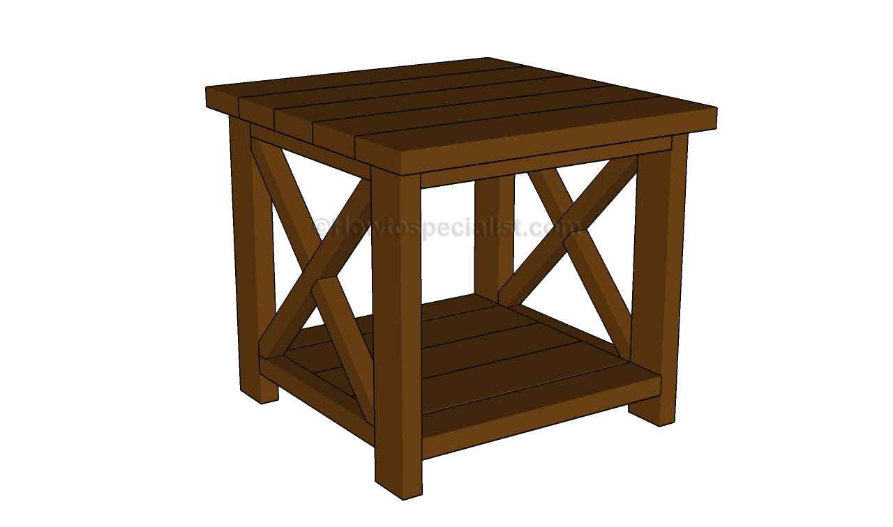 End table plans HowToSpecialist - How to Build, Step by 