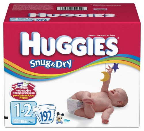 Huggies Snug & Dry Diapers, Size 1-2, 192-Count