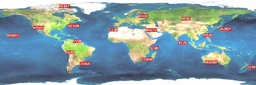 Ham Radio Beacon Map