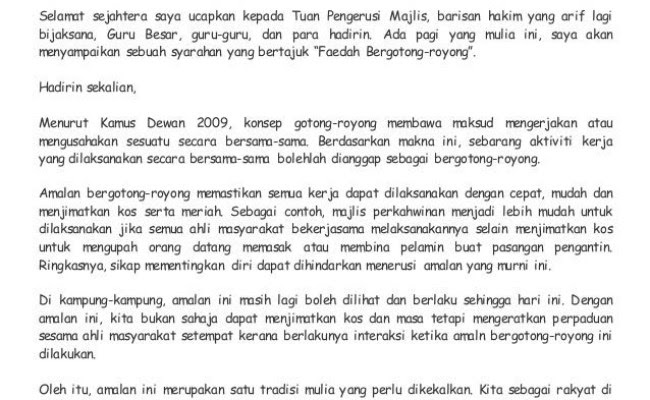 ٩ ذو القعدة ١٤٤٣ هـ. Contoh Karangan Pidato Upsr Otosection