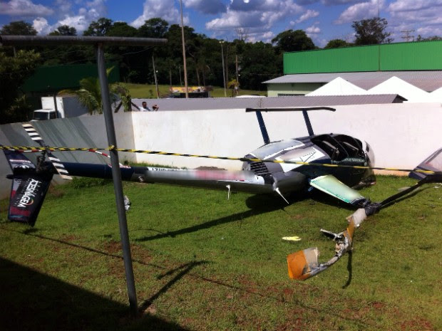 De acordo com a Polícia Militar, após levantar voo aeronave teve uma pane mecânica (Foto: Luciney Molina Marques/ Arquivo Pessoal)