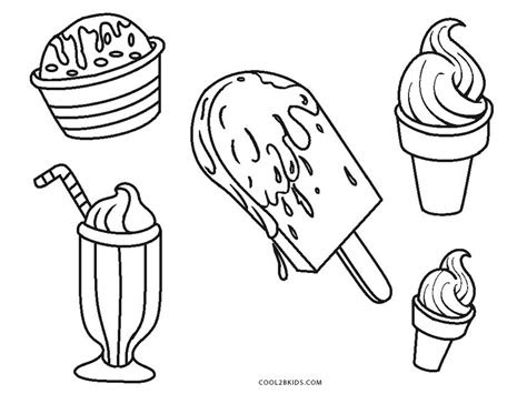 printable ice cream coloring pages  kids coolbkids