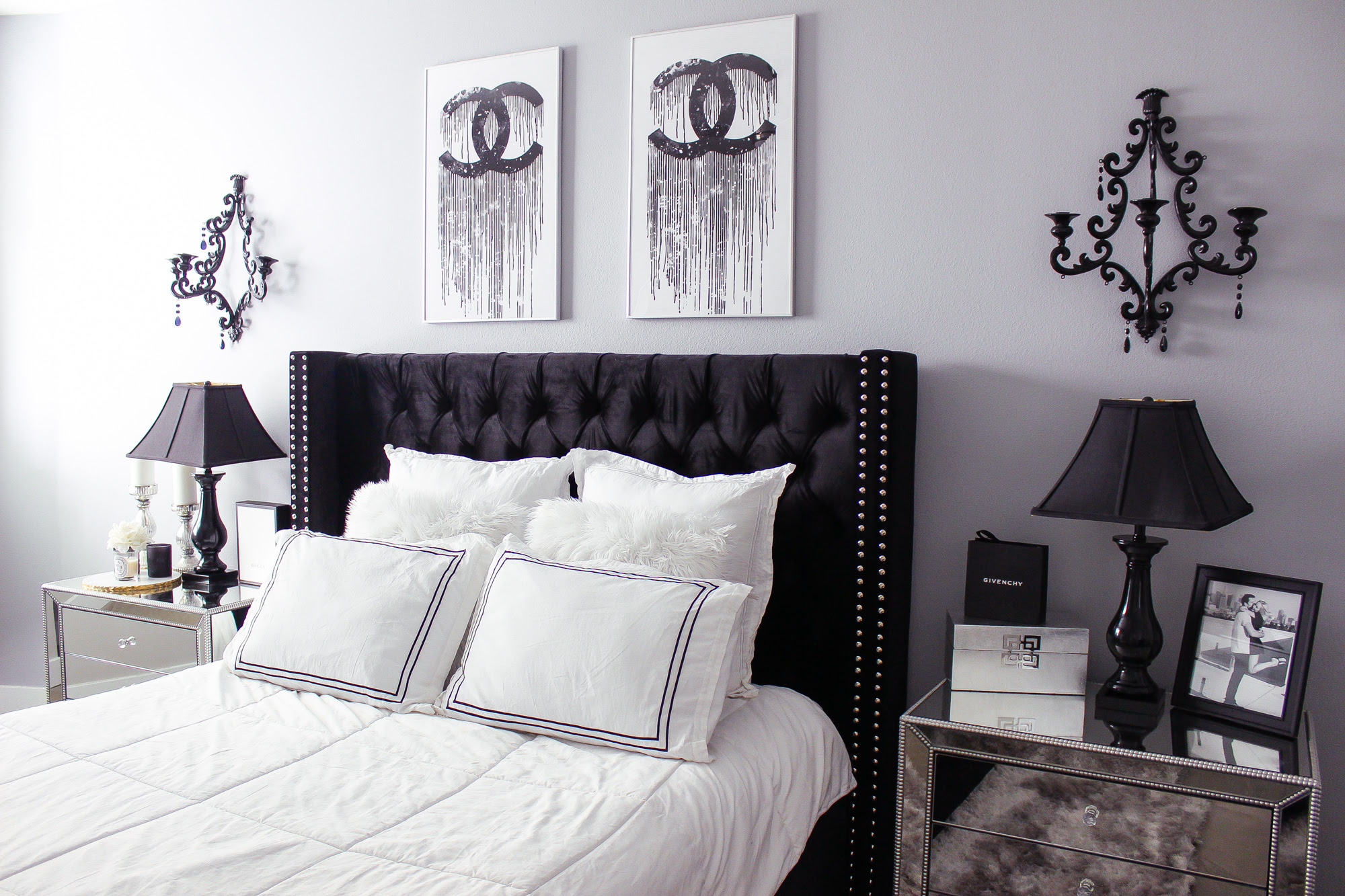 Black White Bedroom  Decor  Reveal