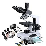 AmScope 40X-2000X Trinocular Compound Microscope + 10 MP Camera Compatible w/ Windows & Mac OS 10