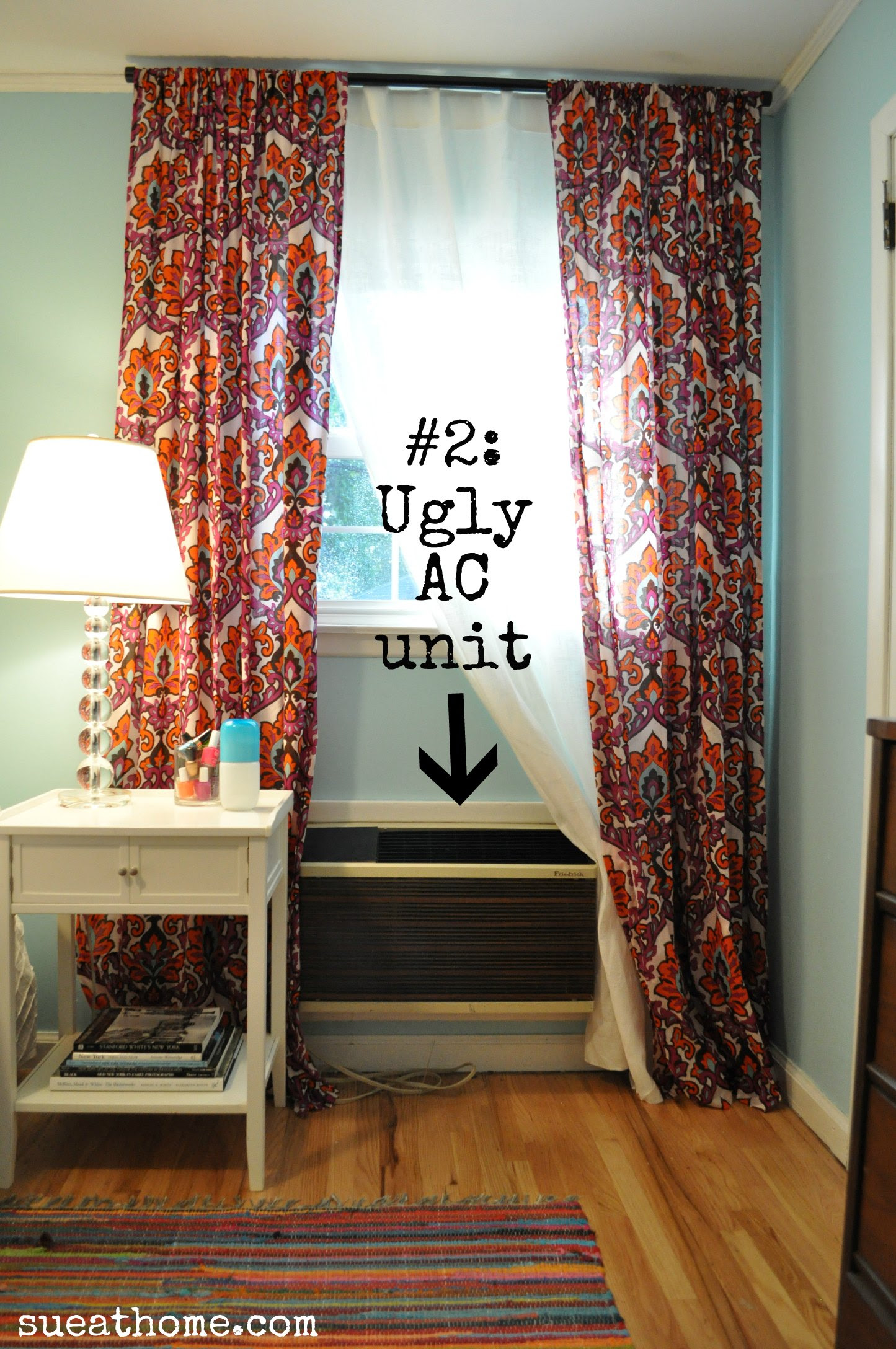 step first i measured how tall i wanted it to be and cut ugly ac