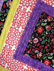 bright quilt detail