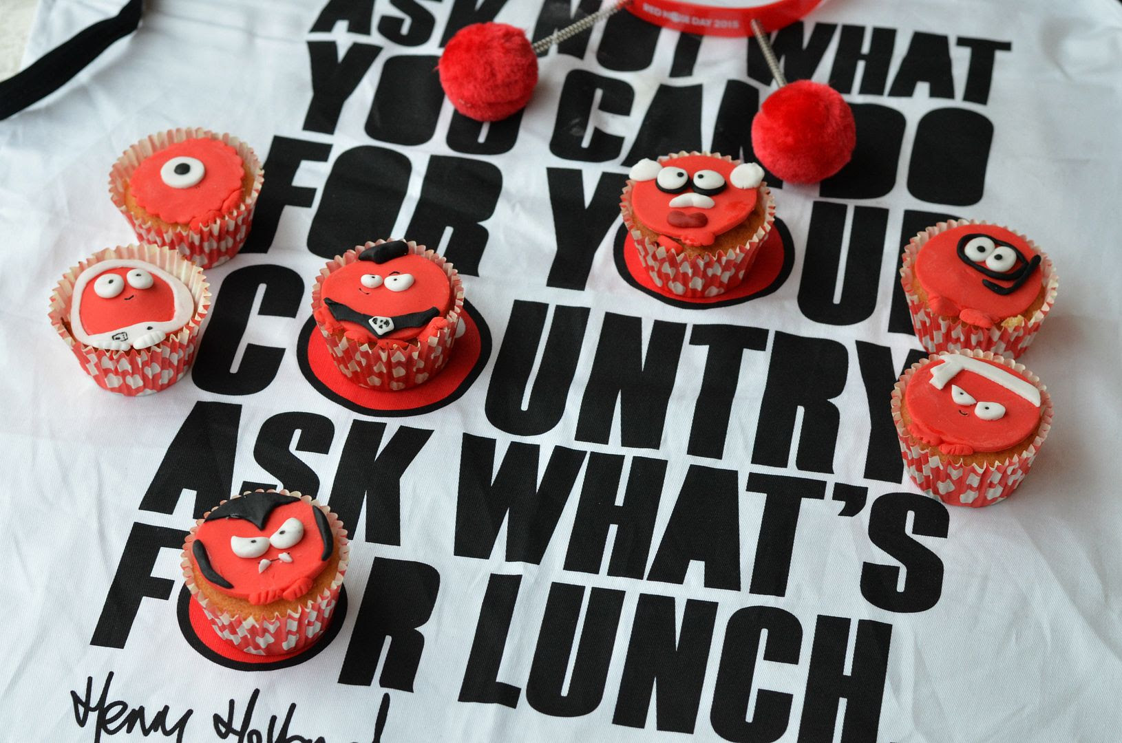 Red Nose Day Cupcakes for Comic Relief #raisesomedough