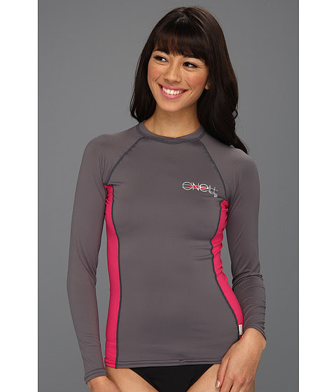 O Neill Skins L/S Crew Graph/Watermelon/Graph