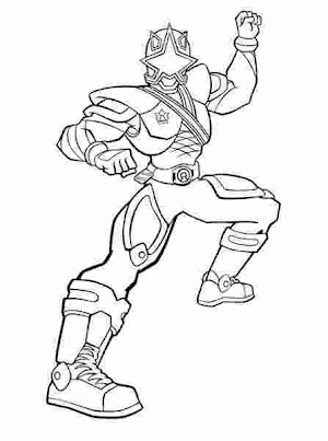 Gold Power Ranger Coloring Pages