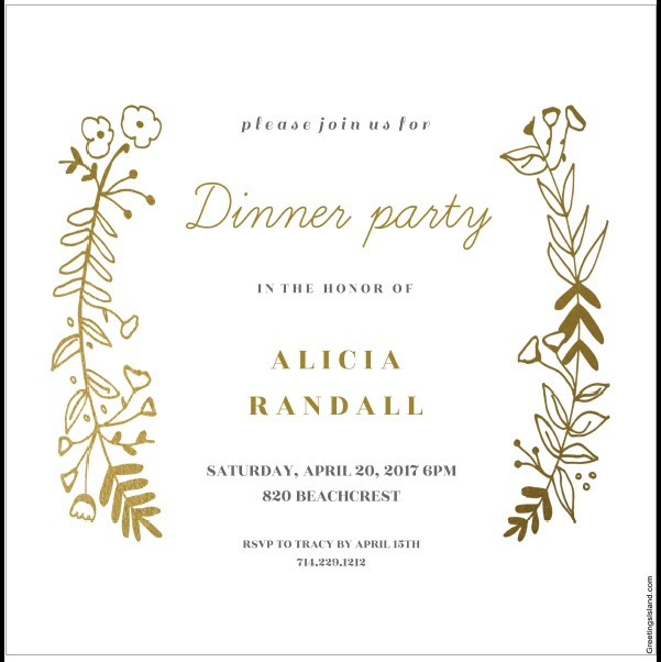 12 Free Sample Dinner Invitation Card Templates Printable Samples
