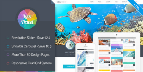 Love Travel - Creative Travel Agency Theme HTML5