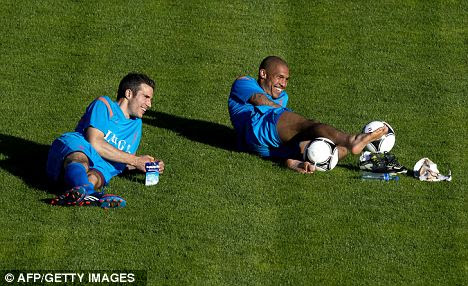 Double Dutch: Could Robin van Persie (L) and Nigel de Jong team up at Arsenal