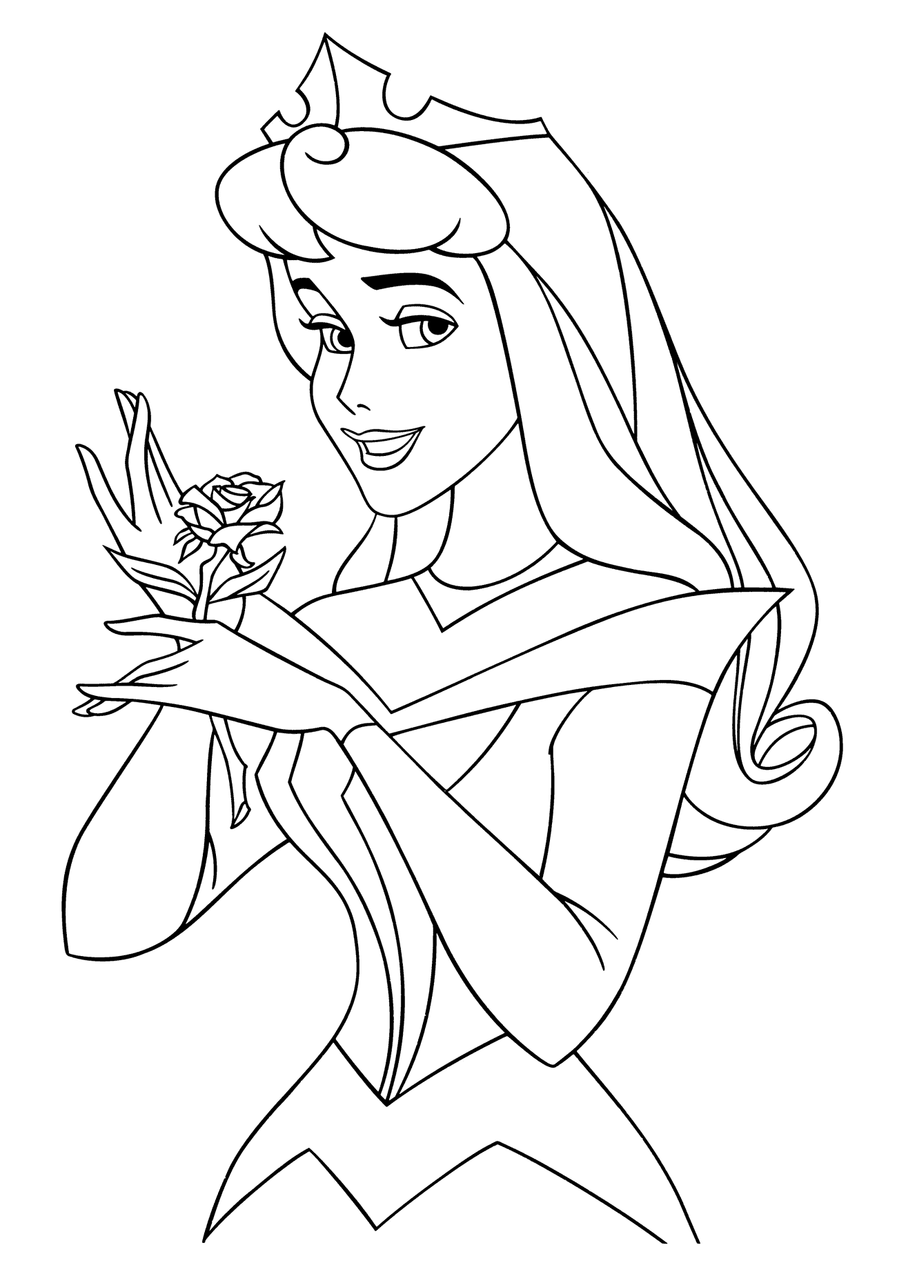Coloring page Princess Aurora and Rose Coloring page Princess Aurora and Rose