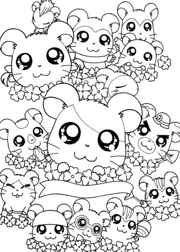 Download Cute Cartoon Animals Coloring Pages - Coloring Home