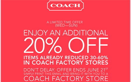 coach coupon double