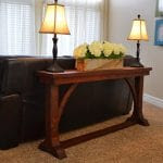 Narrow Sofa Table plans iso