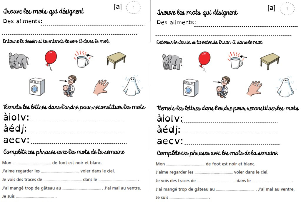 Phonologie Ce1 Dans Le Sac De Maitresse Claire