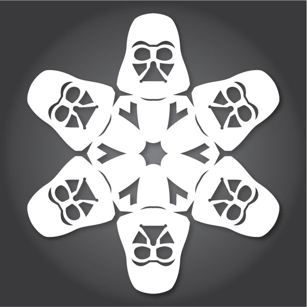 クリスマスも間近 気分をさらに盛り上げる切り絵の スター ウォーズ 雪の結晶 が登場 よっしぃの映画 エンタメ ときどきダイビングblog