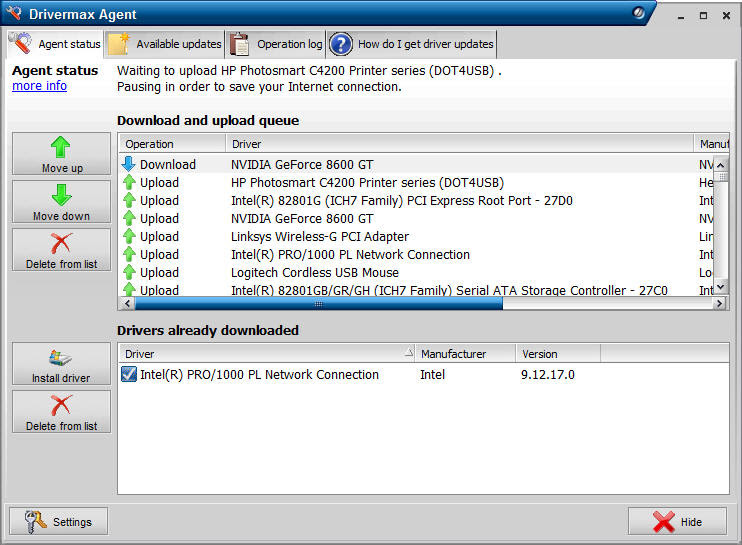 drivermax agent download queue Backup and Restore Windows Drivers Using DriverMax