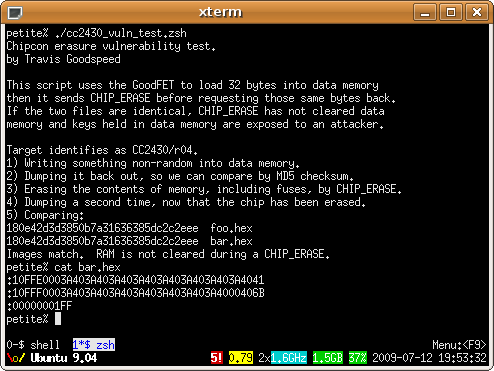 CC2430 Vulnerability Test