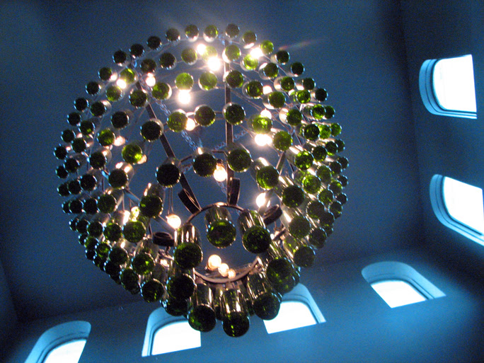 wine bottle chandelier