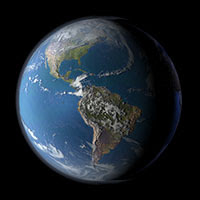 High Resolution Earth Map