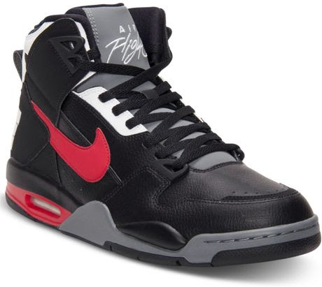 Nike Air Flight Condor High Basketball Sneakers in Black for Men ...