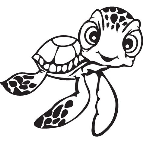 nemo turtle artwork black  white google search