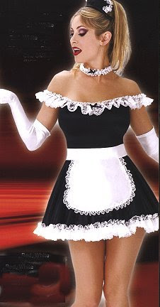 FREE SHIPPING - Fifi - Women's Sexy French Maid Costume Lingerie Outfit by 3WISHES.COM